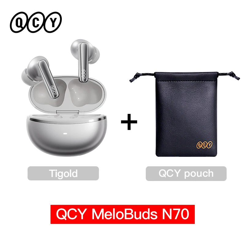 QCY MeloBuds N70 Wireless Earbuds – ANC, Bluetooth 6.0, LDAC, 50H, IPX5