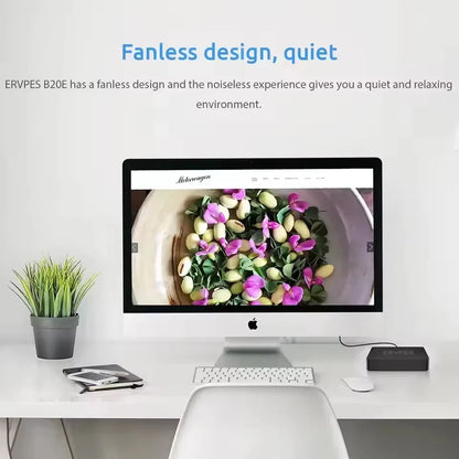 ERVPES B20E Mini PC – 8GB RAM 128GB SSD | Intel 6500Y | Windows 11 | WiFi BT5.2 HDMI