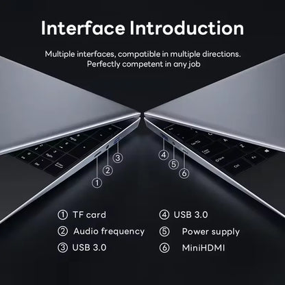 FUCHU 14.1" Laptop – Intel Core i9-10980HK, 16GB DDR4, up to 2TB SSD, Windows 11 Pro