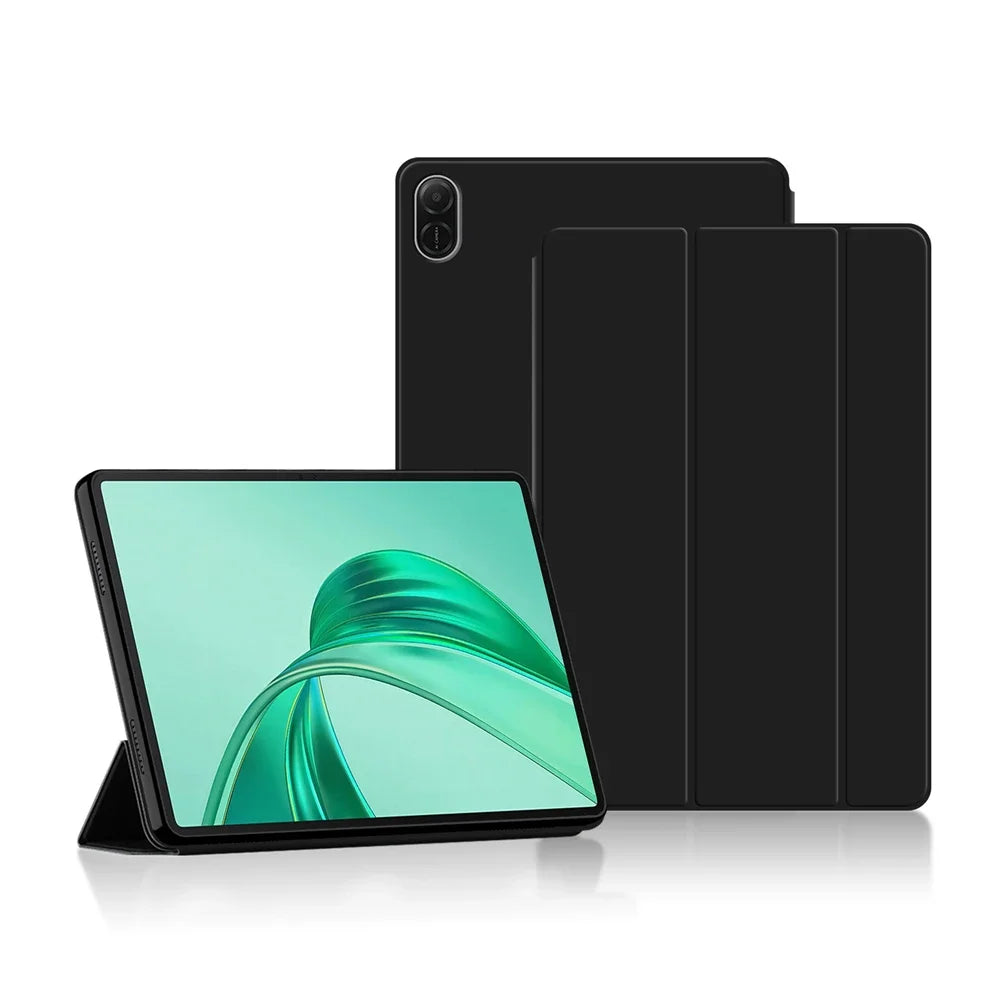Tablet Cases For HUAWEI HONOR Pad X8a 2024 NDL-W09 Tri-folding PU Leather Stand Cover For Honor Pad X8A 11" Soft TPU Back Shell