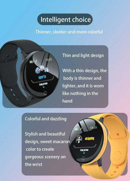 R.E.D. Shopping D18 Smartwatch with circular color screen, multi-sport modes, call and music control, wearable electronics