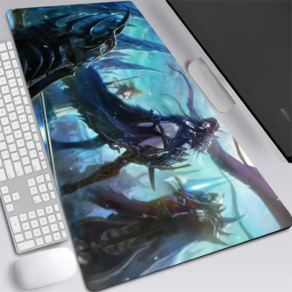 World of Warcraft Sylvanas Large Gaming Mouse Pad — Desk Mat, Multiple Sizes