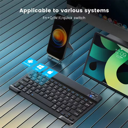 Bluetooth Wireless Keyboard & Mouse Combo for iPad, iOS, Android, Windows