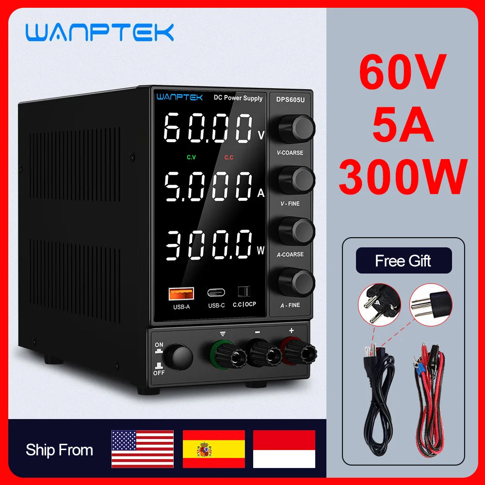 Wanptek Adjustable DC Lab Bench Power Supply