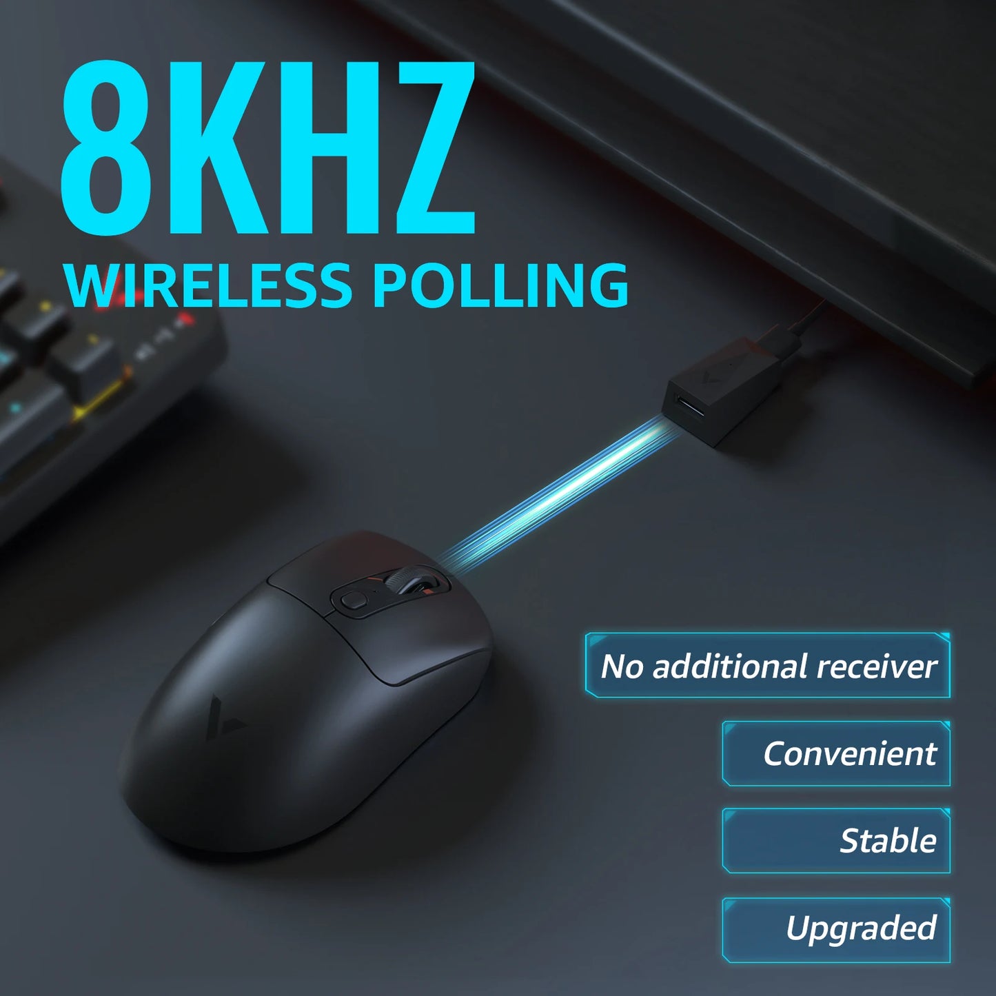 Rapoo VT3 GEN-2 Wireless Gaming Mouse – 53g, 8KHz, 26000DPI, 10 Buttons