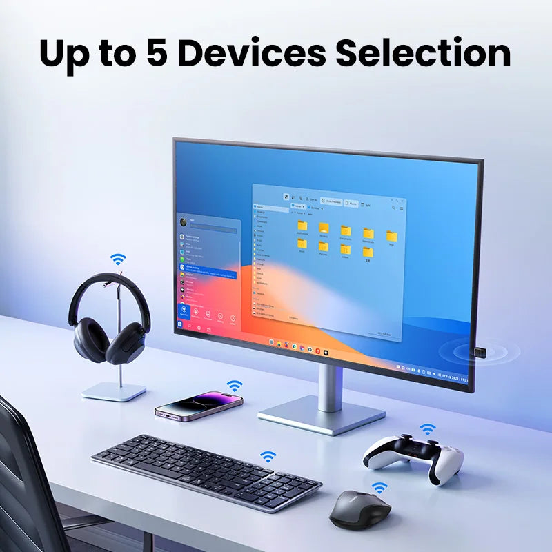UGREEN USB Bluetooth 5.4 / 6.0 Adapter | Dongle for PC | Keyboard, Mouse & Speaker Support | Model 45134