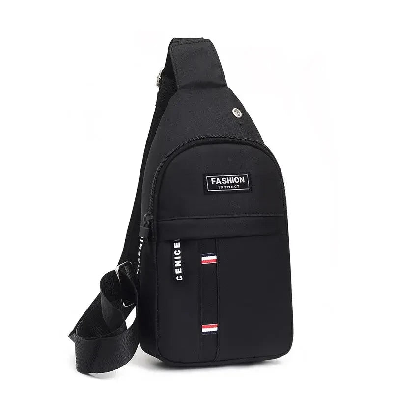 Men's waterproof fanny pack by R.E.D. Shopping with large capacity, adjustable strap, ideal for outdoor and travel use.