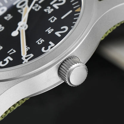 Militado ML05 Vintage Field Watch – 38mm, VH31 Sweep, Sapphire AR Crystal, Luminous