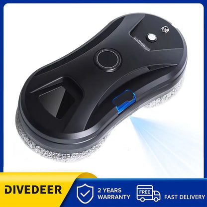 DIVEDEER Intelligent Window Cleaner Robot – Automatic Electric Window Washing Machine with EU Plug