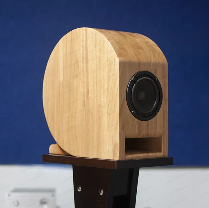 Personalized Nautilus speaker box by R.E.D. Shopping, 3-inch solid wood bookshelf speaker cabinet for DIY audio projects
