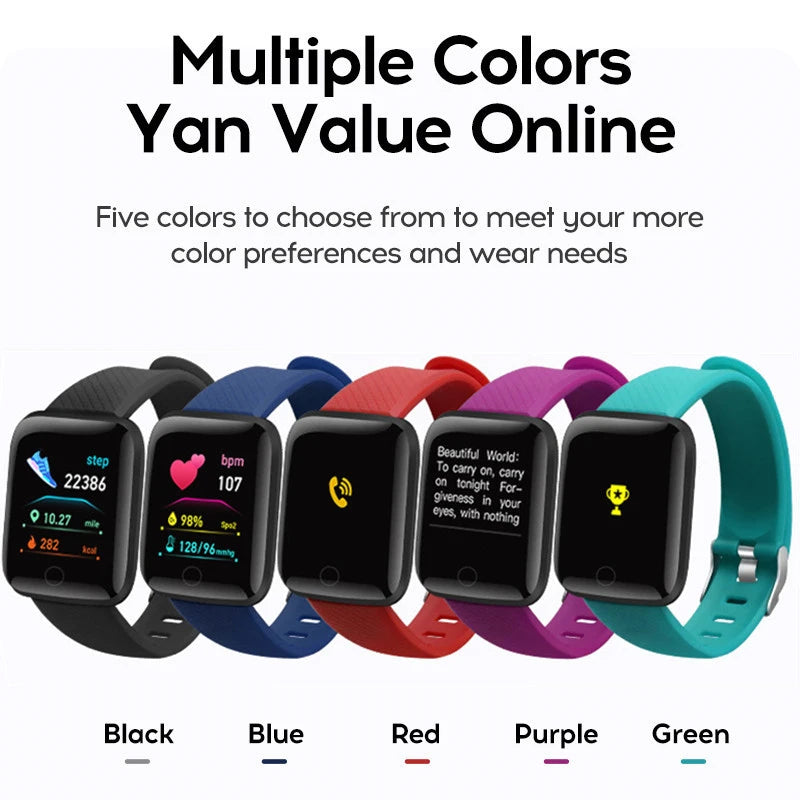 Smart Watch with Bluetooth Music Player & Health Monitor - Fitness Sport Bracelet for Men & Women
