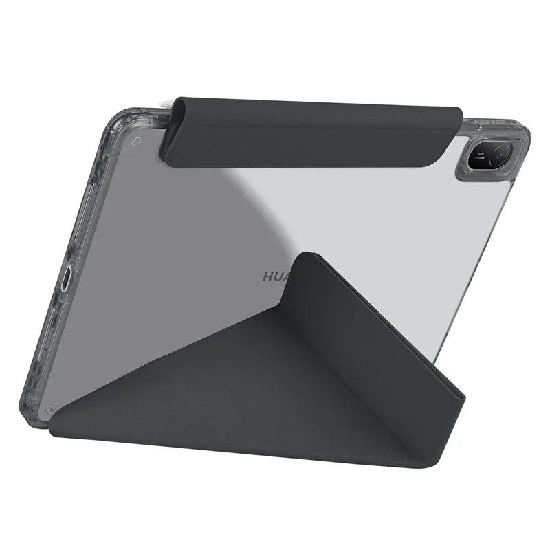 Huawei MatePad 11.5 2025 Smart Fold Case – Magnetic PU Leather + Acrylic Hard Back
