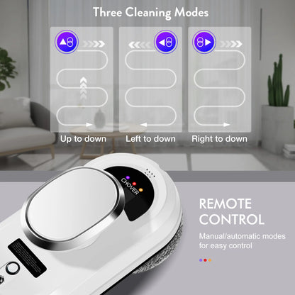 CHOVERY Electric Glass Cleaning Robot – Remote Control Window Cleaner for Windows & Glass Doors