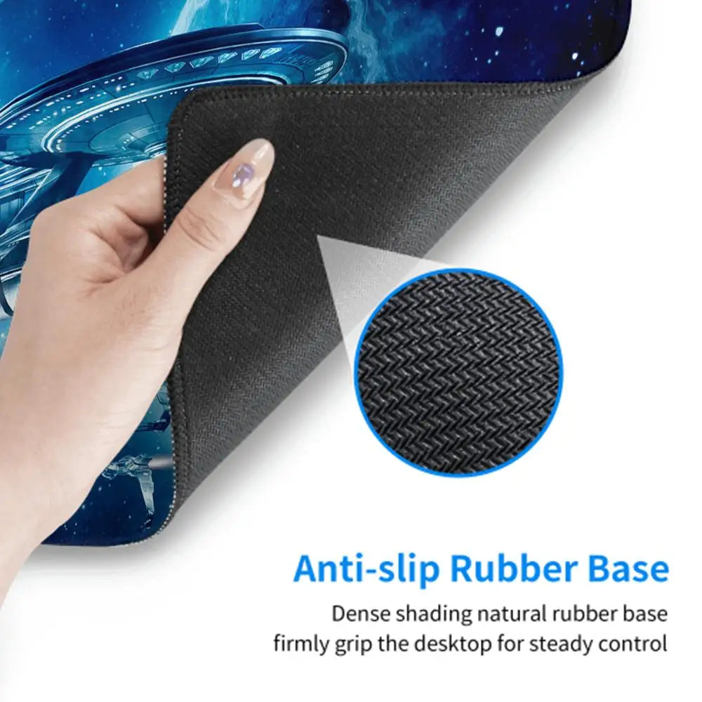 XXL Gaming Mouse Pad – Sci-Fi Space Design, Non-Slip Rubber Base