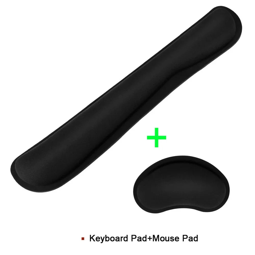 Memory Foam Wrist Rest Mouse Pad – Superfine Fibre, Ergonomic, for Gaming & Office