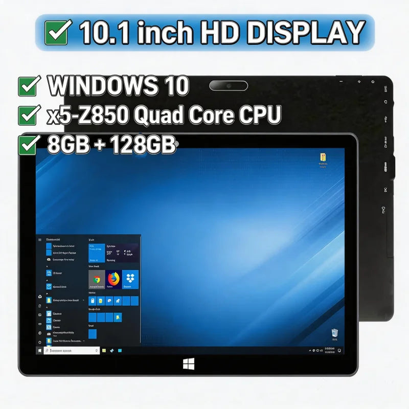 AR10 Windows 10 Tablet 10.1" | Intel Atom x5-Z8350 | 8GB+128GB | 1920×1200 IPS | HDMI | USB