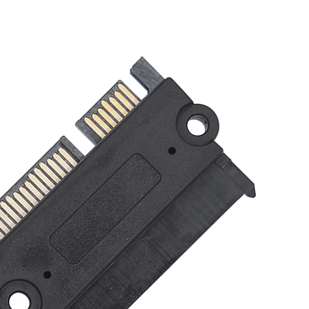 SATA 22-Pin Male to Female Adapter – Power & Data Converter