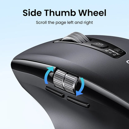 UGREEN Hyper-Fast Scroll Wireless Mouse – BT5.4 & 2.4G, 5000 DPI, Ergonomic for MacBook & PC