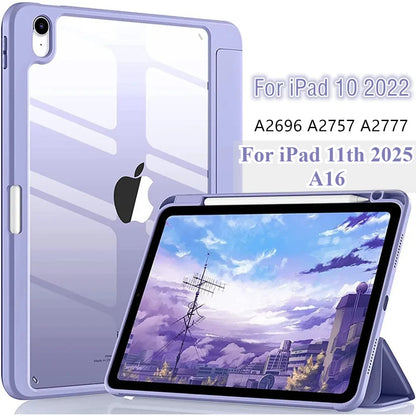 iPad Case with Pencil Slot – iPad 11th 2025, Air 11/13 M3, Pro, Mini 6/7, 10th Gen