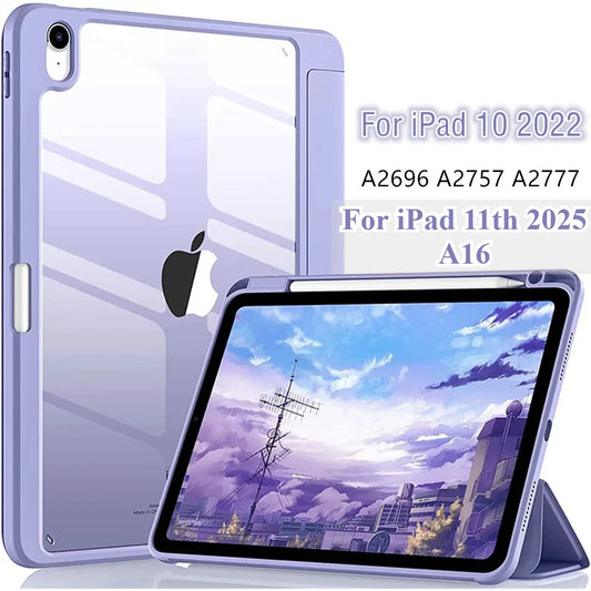 iPad Case with Pencil Slot – iPad 11th 2025, Air 11/13 M3, Pro, Mini 6/7, 10th Gen