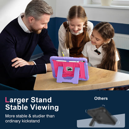 Hybrid 3-Layer Shockproof iPad Case with Shoulder Strap – 11" 2025 / 10.9" 2022