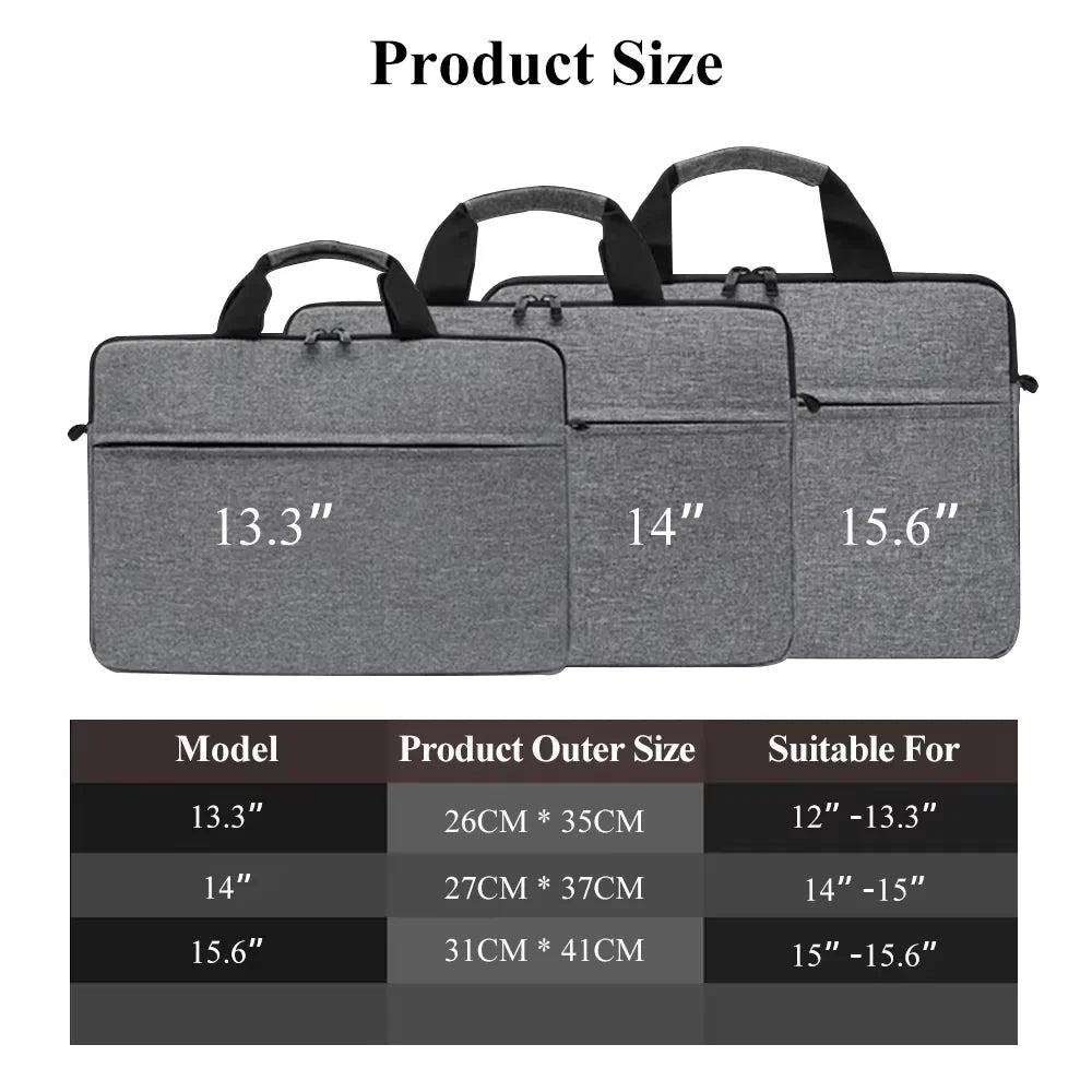 Business Laptop Shoulder Bag – 13" to 15.6" Briefcase Tote | MacBook, HP, Huawei, Asus, Dell