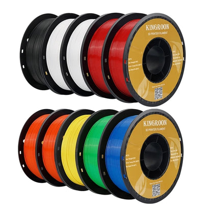 KINGROON PETG Filament 1.75mm – 5KG & 10KG Mixed Color Bundle
