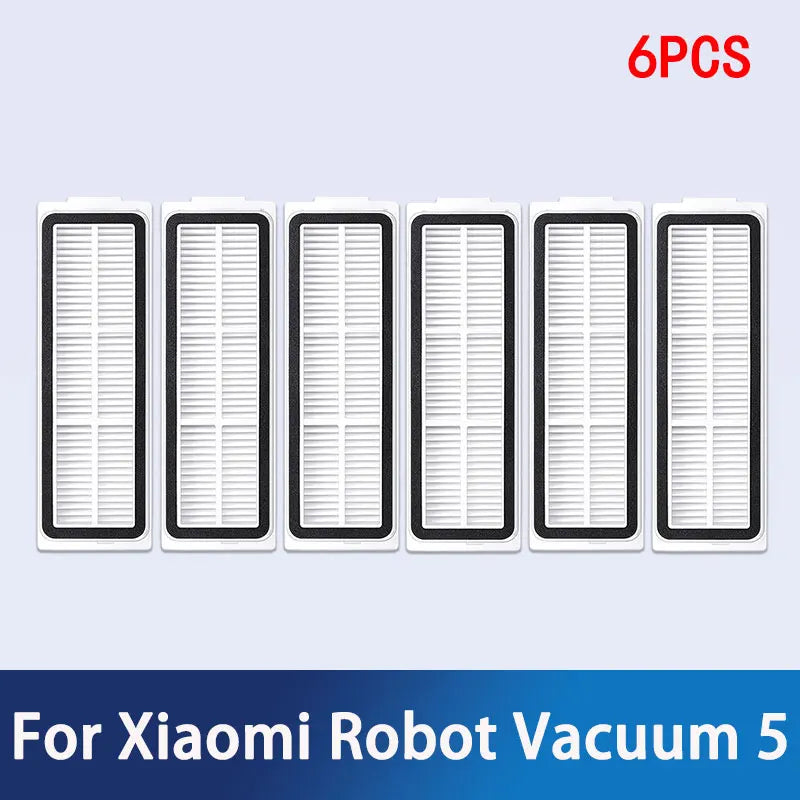 Xiaomi Robot Vacuum 5 / OV31GL Replacement Parts | Main Brush, Side Brush, HEPA Filter, Mop, Dust Bag