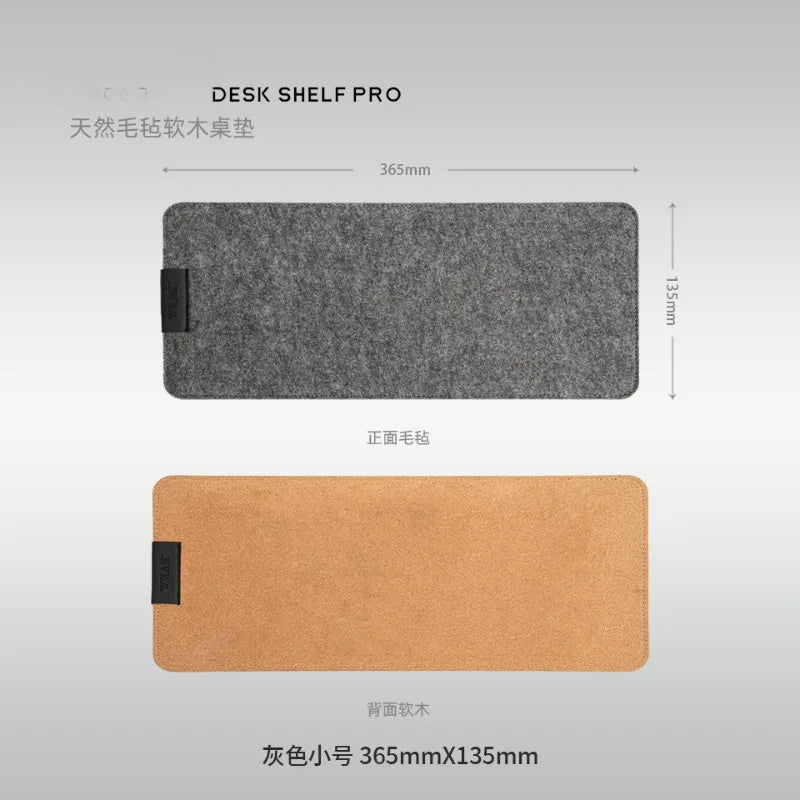 Cork Felt Keyboard Desk Pad – Shock Absorbing Silent Mat for 60%–80% Mechanical Keyboards