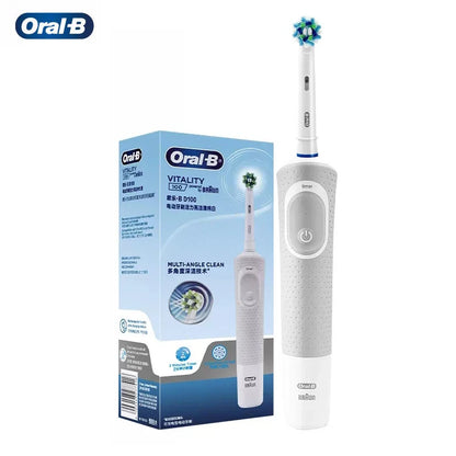 Oral-B D100 Vitality Electric Toothbrush – 2D Cleaning, 10000RPM, Timer, Inductive Charger