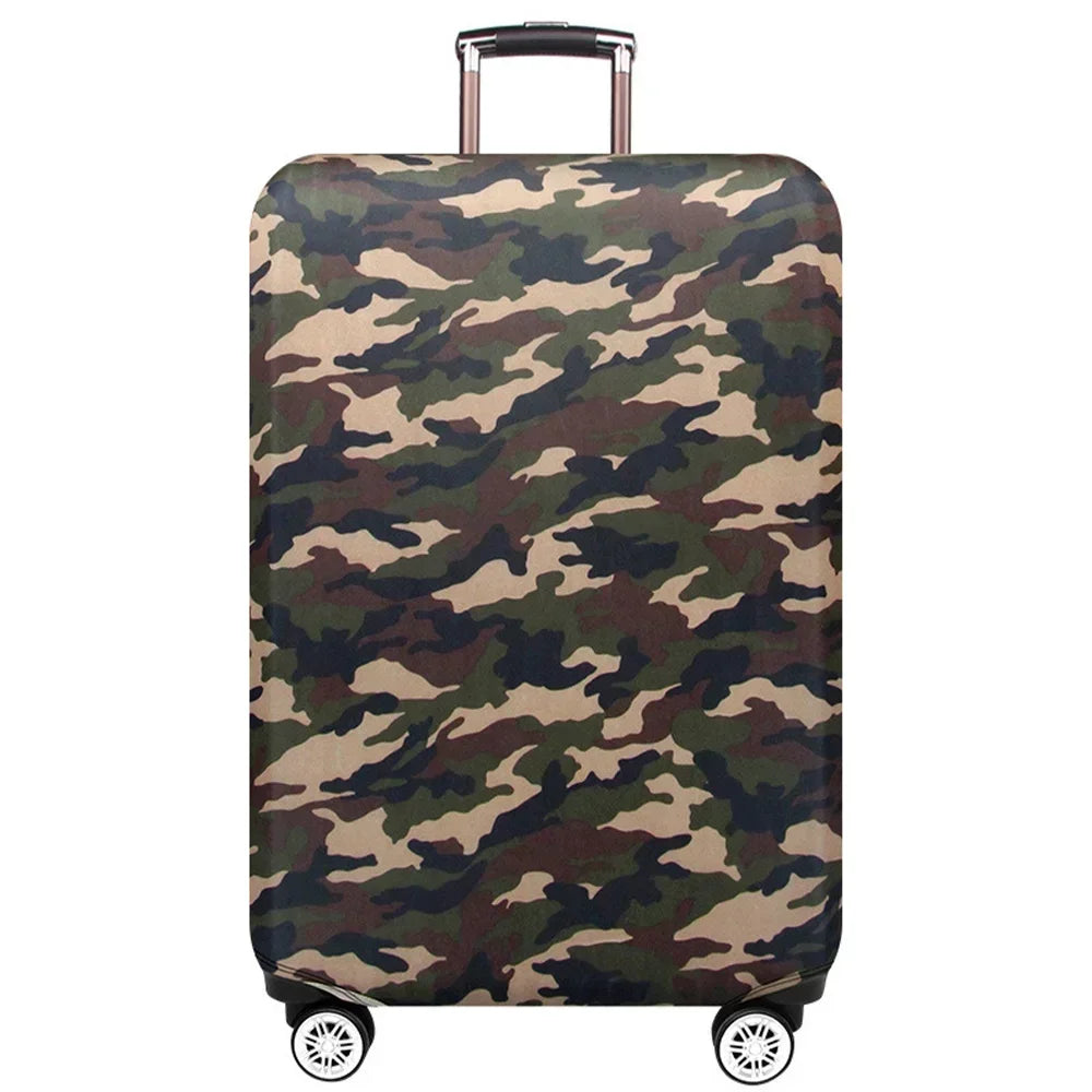 Stretch Elastic Suitcase Cover Protector with Painted Design