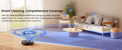 Lefant M2S Pro Robot Vacuum Cleaner – 10000Pa, Laser Navigation, Auto Dust Station