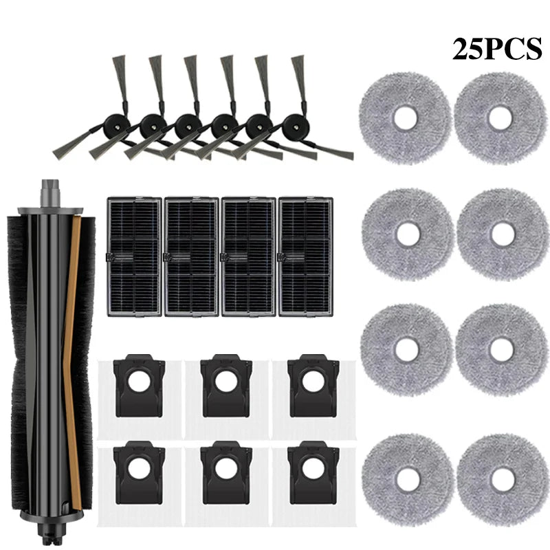Mova P50 Pro Ultra / P10 Pro Ultra Robot Vacuum Spare Parts – Brush, Filter, Mop & Dust Bag