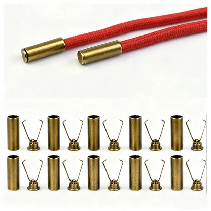 Heavy Duty Metal Cord Locks 10-Pack | Adjustable Clips for Shoelaces, Bags & Hoodies