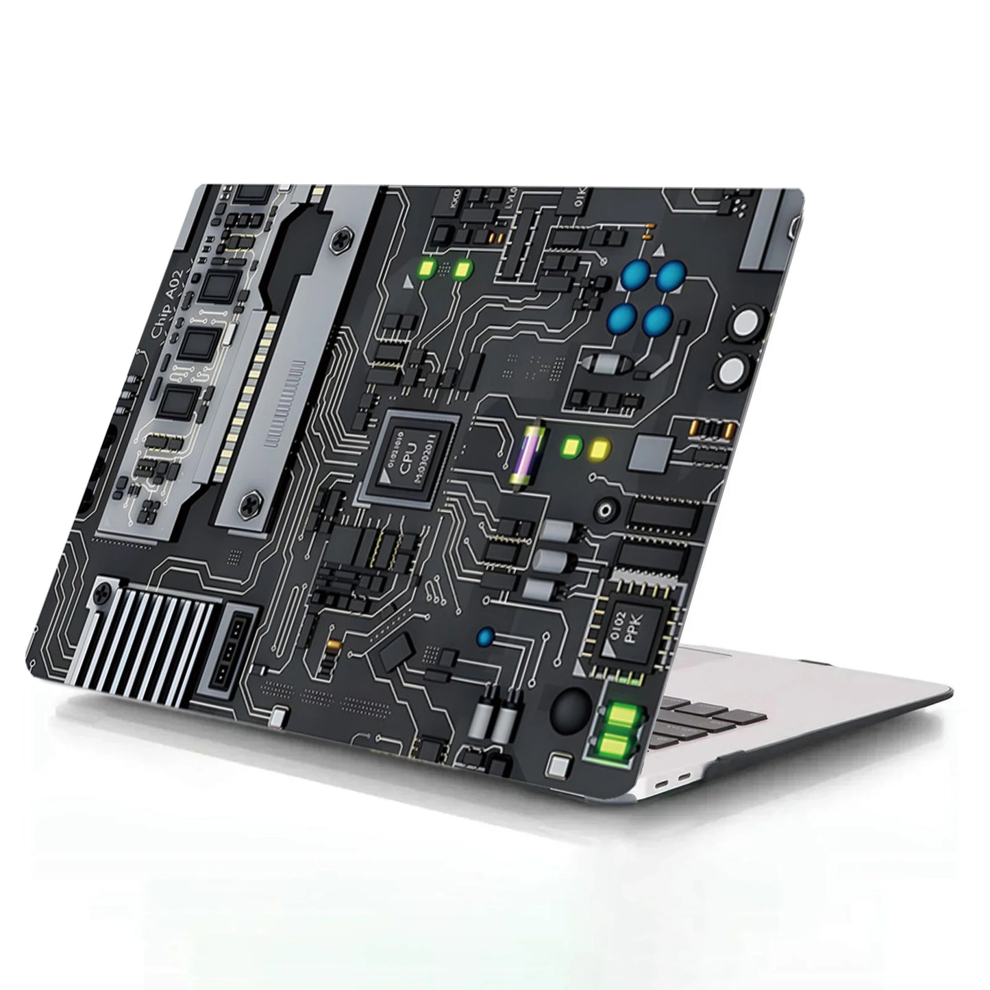 MacBook Air/Pro Mechanical Style Plastic Case — Air 13"/15" M2, Pro 13" A1932/A2338/A2337