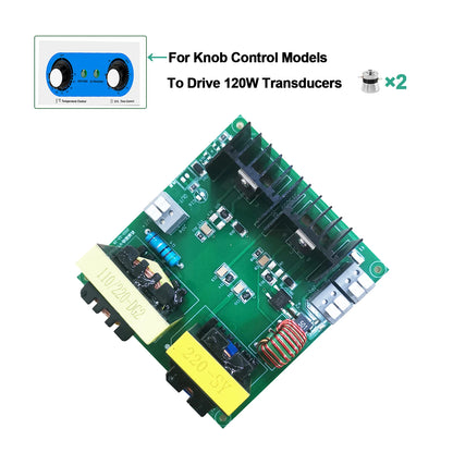 40kHz Ultrasonic Generator PCB Board 60W–180W – Mechanical & Digital Driver for Ultrasonic Cleaner 110V/220V
