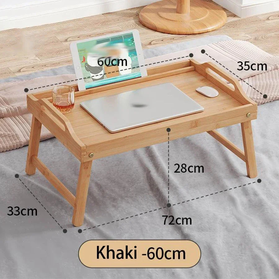 Multifunctional Folding Floor Desk – Laptop, Reading, Tea & Breakfast Tray Table