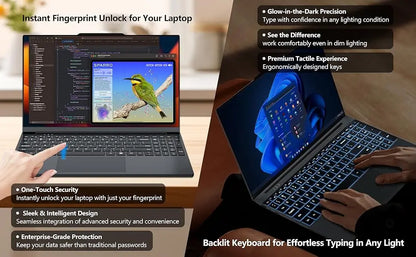 ACEKAMAS Gaming Laptop 15.6" — Intel i9-10980HK, 16GB RAM, 1TB SSD, 1080p IPS, Windows 11 Pro