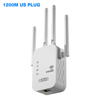 APWIKOGER AC1200 Dual-Band WiFi Repeater & Extender | 2.4G+5G | Gigabit | WPS | EU Plug