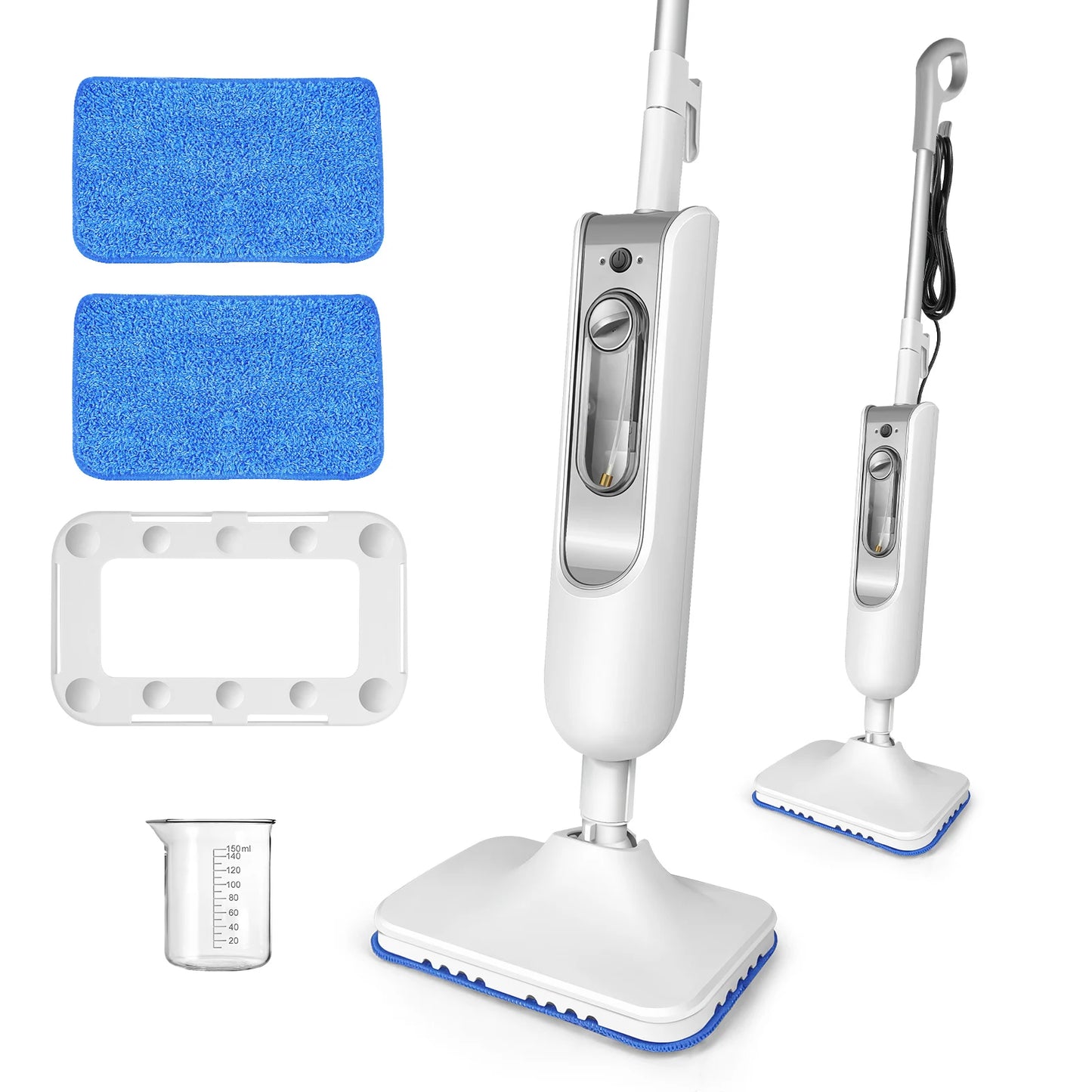 DayPlus Steam Mop & Detachable Steam Cleaner 1500W – Carpet, Laminate, Tile, Hardwood, 400ml