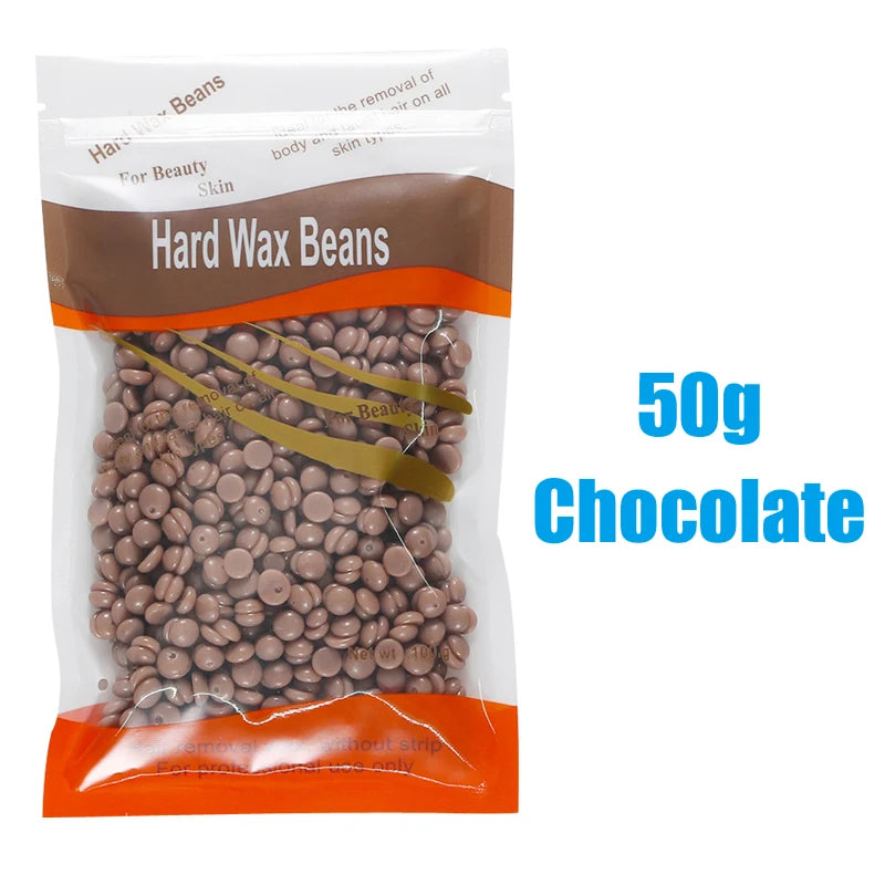 R.E.D. Shopping hard wax beans for hair removal, 500g, 200g, or 50g, professional quality waxing product for smooth skin.
