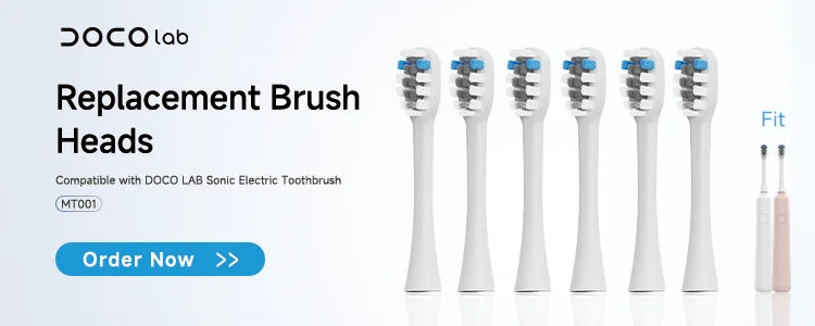 DOCOLAB MT001 Sonic Electric Toothbrush – 3-Speed Rechargeable Whitening Brush