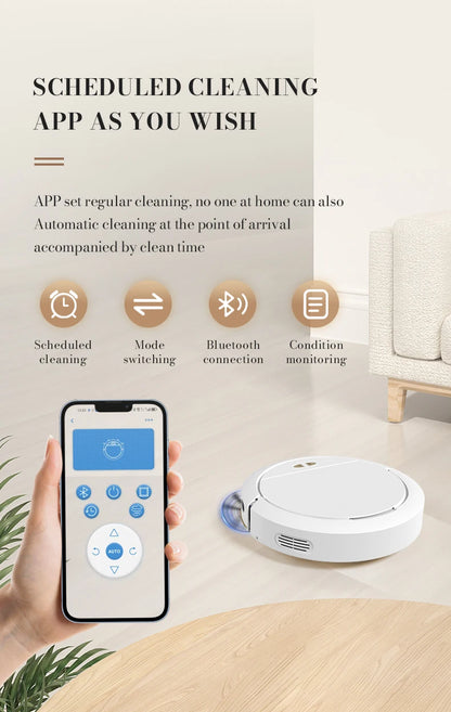 3-in-1 Intelligent Robot Vacuum Cleaner – Sweep, Mop & APP Control