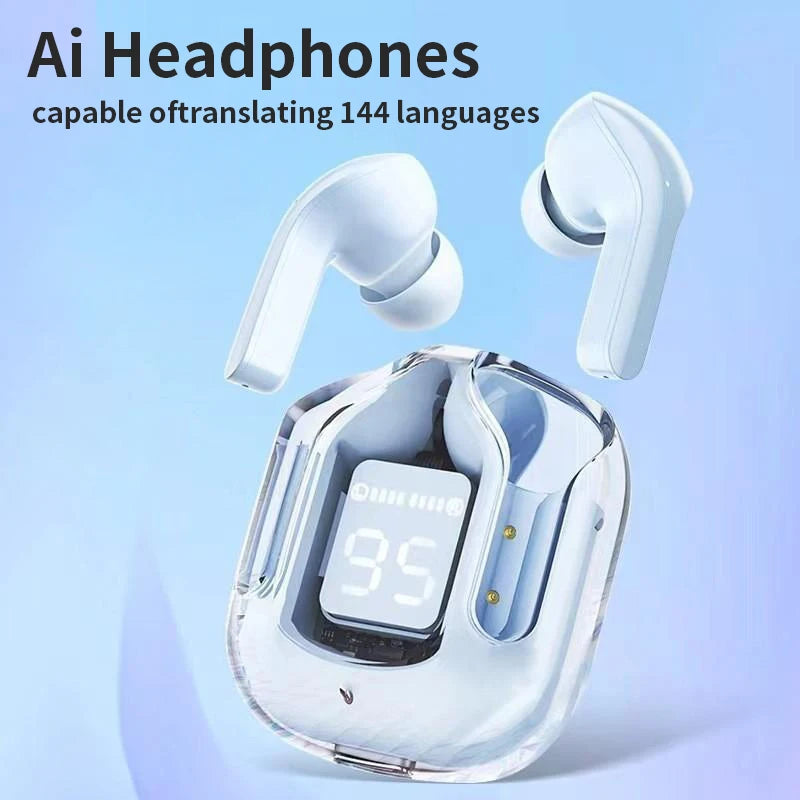 GREATWALL AI Translation Wireless Earphones – Bluetooth 5.3, Noise Reduction, HD Sound, Sport