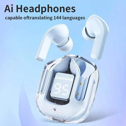 GREATWALL AI Translation Wireless Earphones – Bluetooth 5.3, Noise Reduction, HD Sound, Sport