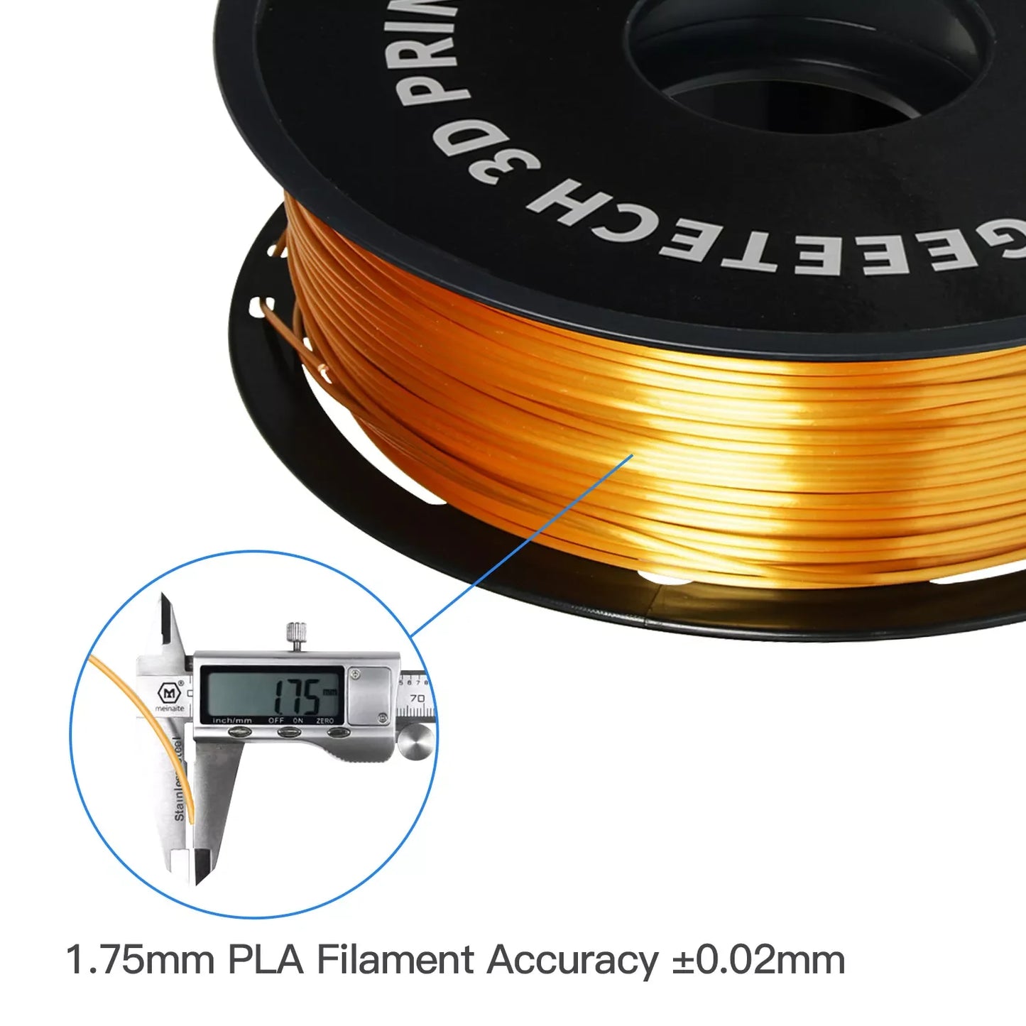 Geeetech PETG Filament – 10 Rolls x 1KG, 1.75mm, Vacuum Packed, for FDM 3D Printers