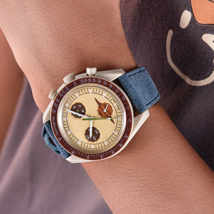 Vintage Suede Leather Watch Band – Quick Release 18/19/20/22mm for Men & Women