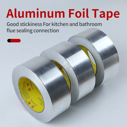 High-Temp Aluminum Foil Tape – Heat Insulation & Pipe Repair (3–5 Rolls)