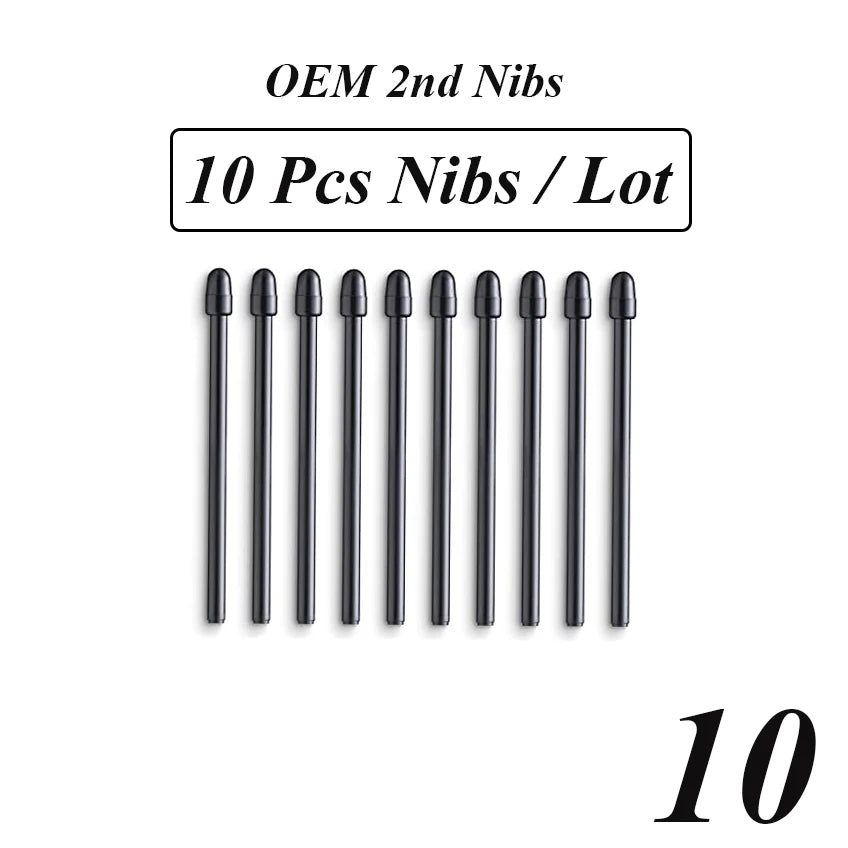 Wacom Pro Pen 2 Replacement Nibs | Standard Black | 10/20/30/40/50 pcs | Intuos Pro, Cintiq 16/22, Mobile Studio Pro