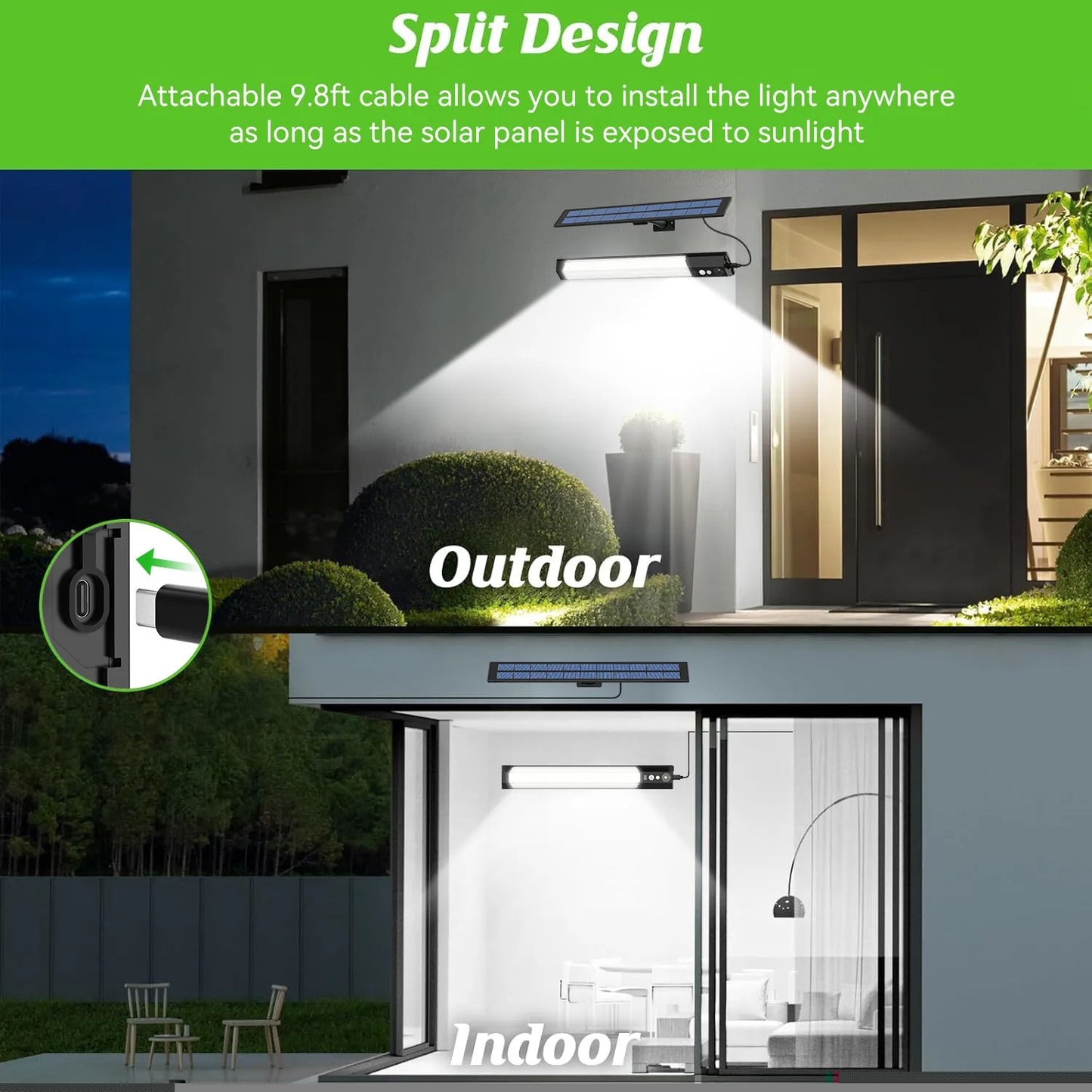 Solar Flood Light – 5000000LM LED, Remote Control, Waterproof Outdoor Spotlight